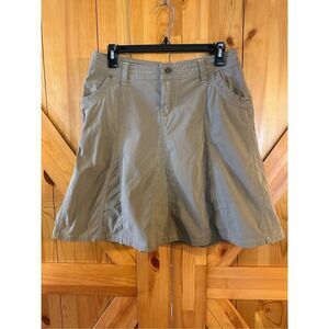 KUHL Skirt Women's Size 6 Khaki Stretch Pockets Outdoor Hiking (8521)